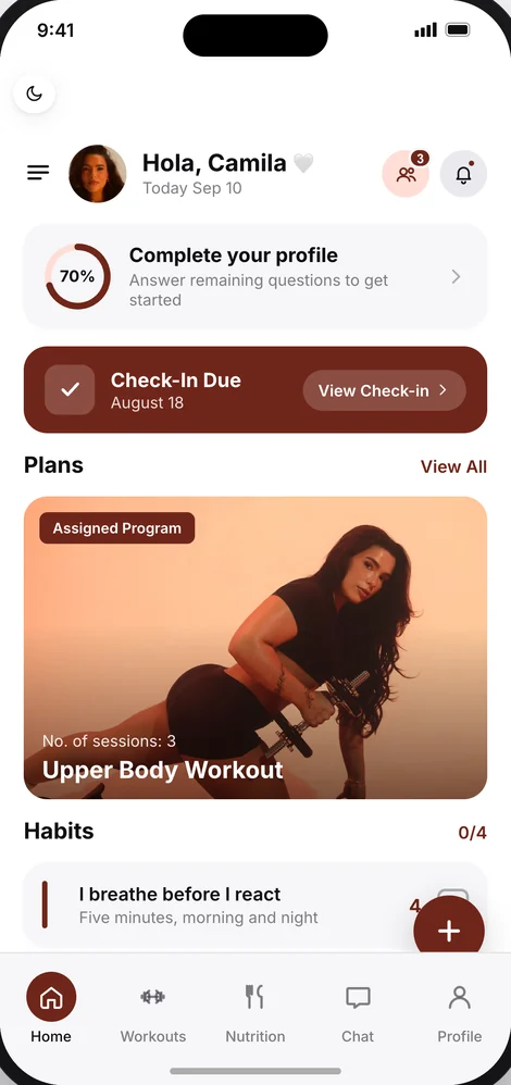 Project Rebirth app, today